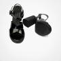 Greyder 59046 Siyah Rugan Hakiki Deri Fashıon Kadın Sandalet