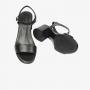Greyder 59043 Siyah Hakiki Deri Casual Kadın Sandalet