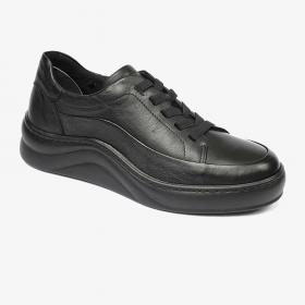 Greyder 59052 Siyah Hakiki Deri Comfort Casual Kadın Ayakkabı