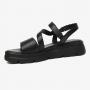 Greyder 59030 Siyah Hakiki Deri Comfort Casual Kadın Sandalet