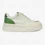Greyder 59041 Beyaz Yeşil Hakiki Deri Sneaker Casual Kadın Ayakkabı