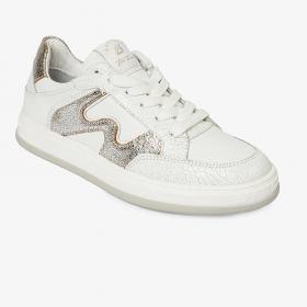 Greyder 33291 Beyaz Gümüş Hakiki Deri Sneaker Casual Kadın Ayakkabı