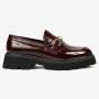 Greyder 59112 Bordo Rugan Hakiki Deri Loafer Casual Kadın Ayakkabı