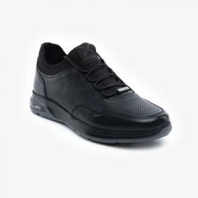 Greyder 18231 Siyah Hakiki Deri Sneaker Casual Erkek Ayakkabı