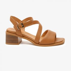 Greyder 32480 Taba Hakiki Deri Casual Kadın Sandalet