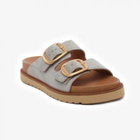 Greyder 59054 Bej Süet Hakiki Deri Casual Kadın Terlik
