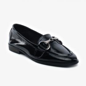 Greyder 59271 Siyah Rugan Hakiki Deri Trendy Casual Kadın Ayakkabı